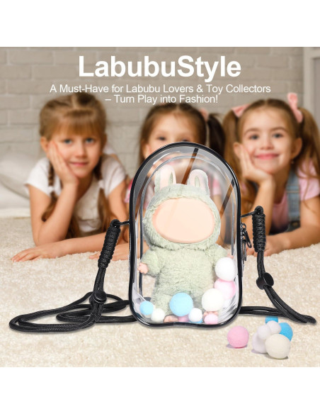 Funda Protectora AICase para Muñeca Labubu - Bolsa Transparente Funda Protectora AICase para Muñeca Labubu - Bolsa Transparente