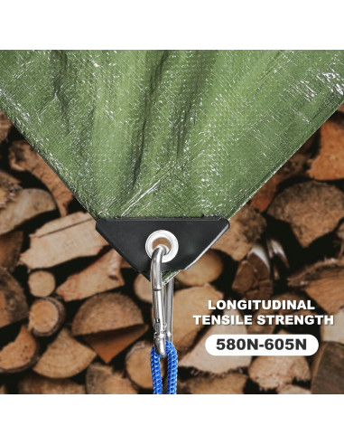 Lona Impermeable BSRHOME 2.44x3.05m Azul 0.30cm 2 Paquetes