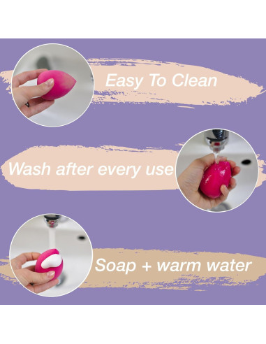 Paquete de 12 Esponjas de Maquillaje MHB - Beauty Blenders Variados