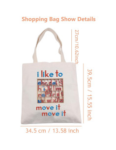 Bolsa Tote de Lona Lywjyb Móvil 39x35cm para Mujer 2