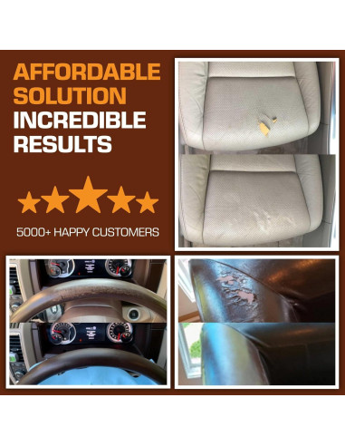 Kit de Reparación de Vinilo Marrón FORTIVO - Gel para Cuero