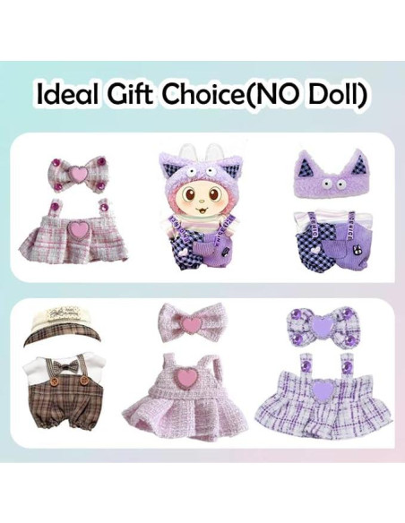 Conjunto de Ropa para Muñeca Herlax 17cm 3 Piezas Marrón Conjunto de Ropa para Muñeca Herlax 17cm 3 Piezas Marrón