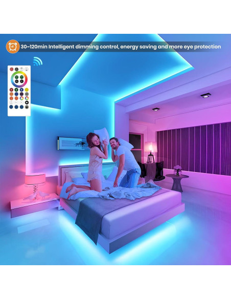 Tira LED RGB 5m Lumen Paul, 420 LEDs/m, Sincronización Música Tira LED RGB 5m Lumen Paul, 420 LEDs/m, Sincronización Música