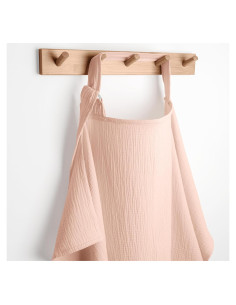 Cubierta de Lactancia Comfy Cubs Rosa 100% Muselina 21.5x16cm