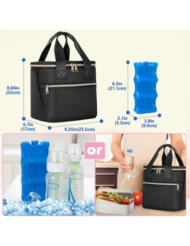 Bolsa de Enfriamiento Fasrom para Leche Materna 6 Botellas 9oz