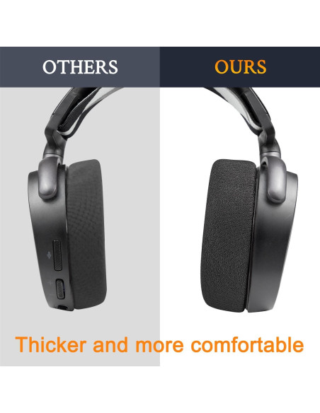 Almohadillas de Reemplazo SOULWIT para SteelSeries Arctis 1/3/5/7 - Negro Almohadillas de Reemplazo SOULWIT para SteelSeries Arctis 1/3/5/7 - Negro