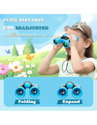 Binoculares BLACKICE 8x21 para Niños, Compactos y Seguros