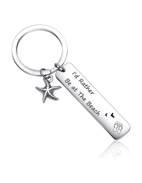 Llave de Playa Llaveros de Acero Inoxidable Keytells Llave de Playa Llaveros de Acero Inoxidable Keytells