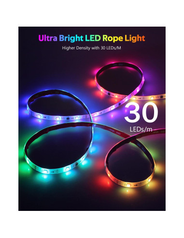 Tira de LED RGB 5M 150 LEDs Shenzhen Samsion Control APP