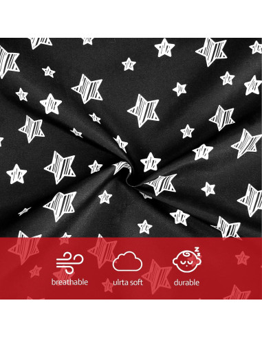 Funda de Almohada de Lactancia Moonsea Negra 50.8x40.6 cm Microfibra