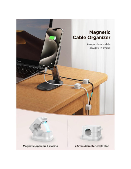 Organizador de Cables Magnético JOYROOM - Paquete de 12 Clips Organizador de Cables Magnético JOYROOM - Paquete de 12 Clips