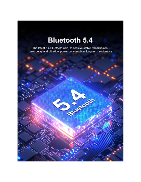 Auriculares Inalámbricos Hulaed Q68 Bluetooth 5.4 53H Negro Auriculares Inalámbricos Hulaed Q68 Bluetooth 5.4 53H Negro