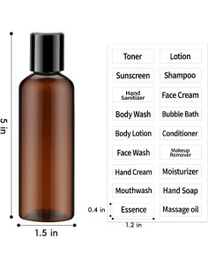 Paquete de 10 Botellas de Plástico Ámbar 100 ml TUZAZO 2