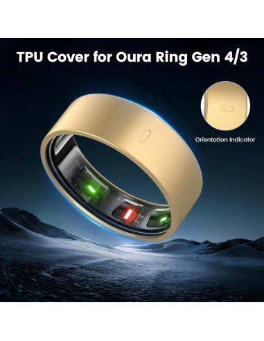 Cubiertas de Anillo Oura Ring Gen 4/3 - 5 Pack TPU Negro