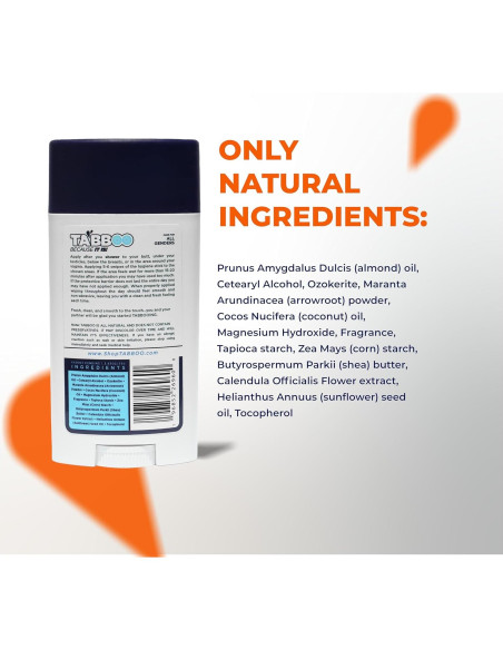 Desodorante Natural TABBOO Fresco - Higiene Completa 75g Desodorante Natural TABBOO Fresco - Higiene Completa 75g