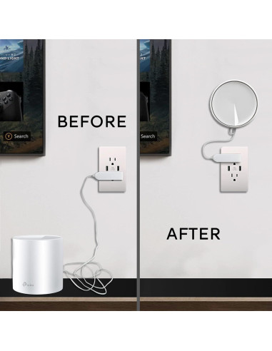 Organizador de Cables para WiFi TP-Link Deco X20/X60 - Blanco