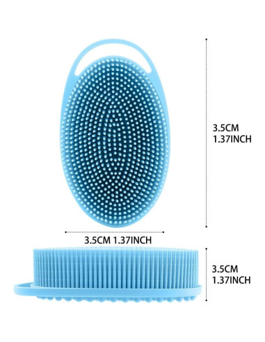 Set de 3 Esponjas Corporales de Silicona WRNZL Exfoliantes