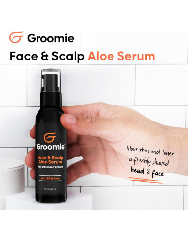 Suero de Aloe Vera Groomie 80% Hidratante para Piel y Cabello