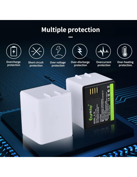 Baterías recargables A-1B Eeyrnduy para cámaras Arlo Pro 2440mAh (2 unidades) Baterías recargables A-1B Eeyrnduy para cámaras Arlo Pro 2440mAh (2 unidades)