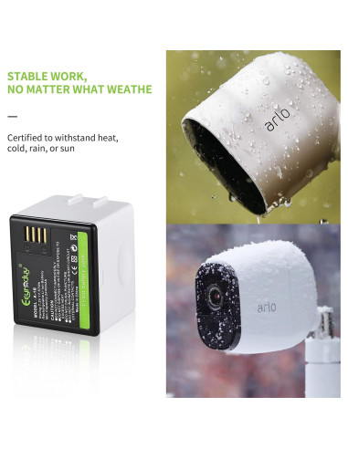 Baterías recargables A-1B Eeyrnduy para cámaras Arlo Pro 2440mAh (2 unidades)