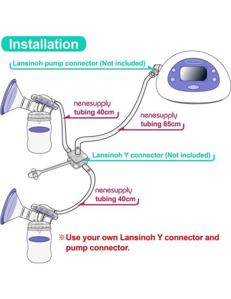 Tubería Nenesupply para Extractor de Leche Lansinoh 40cm y 65cm Tubería Nenesupply para Extractor de Leche Lansinoh 40cm y 65cm