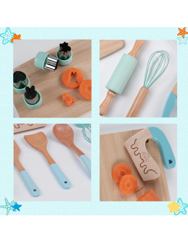 Juego de Cuchillos Seguros para Niños Liberal Brightdeer 13 PCS