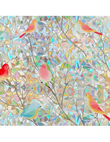 Película de Privacidad para Ventanas Maimegatt 45x100 cm Pájaro