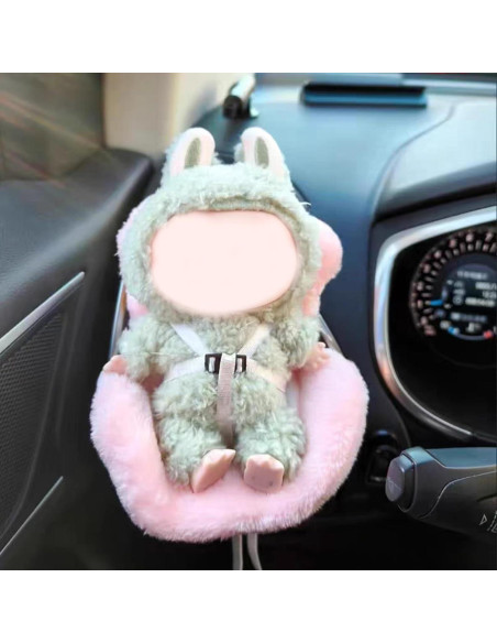 Asiento de Coche para Muñecas Lukax Rosa 15x7x10cm con Clip Asiento de Coche para Muñecas Lukax Rosa 15x7x10cm con Clip