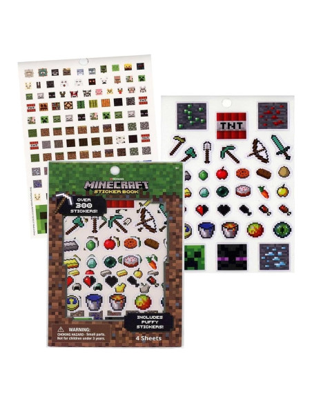 Libro de Stickers Minecraft TUGOKU para Niños - 300 Stickers Libro de Stickers Minecraft TUGOKU para Niños - 300 Stickers