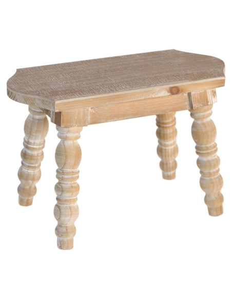 Taburete de Madera Natural Dwellington 40x19.5x26.5 cm Taburete de Madera Natural Dwellington 40x19.5x26.5 cm