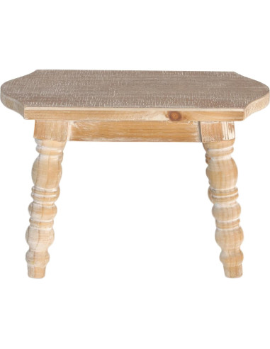 Taburete de Madera Natural Dwellington 40x19.5x26.5 cm