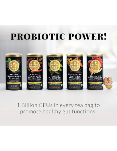 Té Rooibos Probiotico El Republicano del Té Aronia y Sáuco 36u