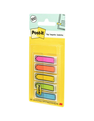 Banderas Post-it Flecha Surtidas 1.19 cm 100 Unidades