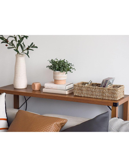 Cesta de Mimbre Pequeña StorageWorks 4 Secciones Natural Cesta de Mimbre Pequeña StorageWorks 4 Secciones Natural
