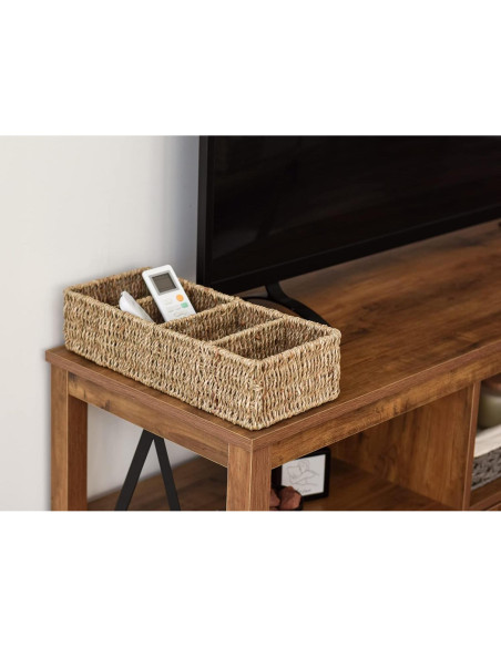 Cesta de Mimbre Pequeña StorageWorks 4 Secciones Natural Cesta de Mimbre Pequeña StorageWorks 4 Secciones Natural