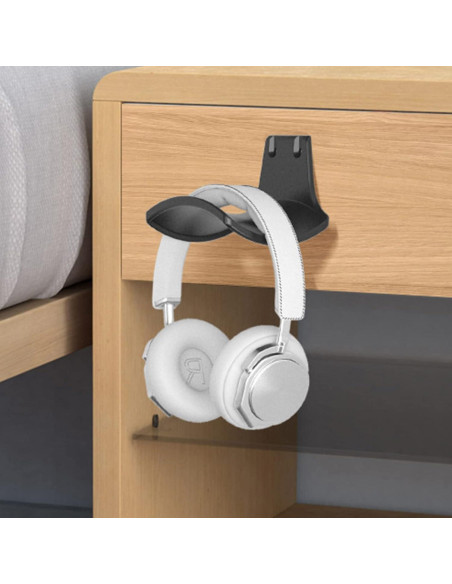 Soporte para Auriculares SIROLISA Negro 2-Pack Montaje en Pared Soporte para Auriculares SIROLISA Negro 2-Pack Montaje en Pared