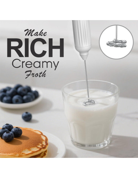 Espumador de Leche Mulli MNP-01 Recargable con Soporte Espumador de Leche Mulli MNP-01 Recargable con Soporte