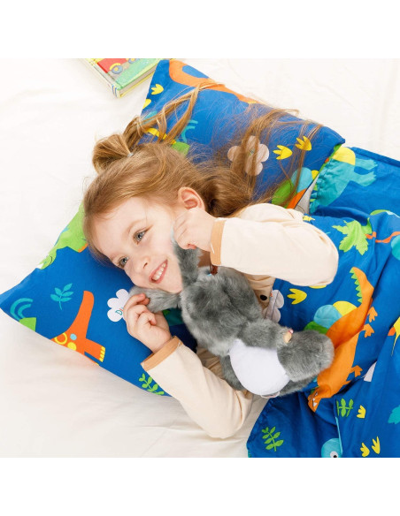 Almohada para Niños Cottonblue 14x19" Algodón Orgánico Dinosaurio Almohada para Niños Cottonblue 14x19" Algodón Orgánico Dinosaurio