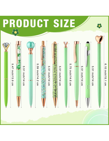 Juego de Suministros Escolares Geyoga 13 Piezas Verde
