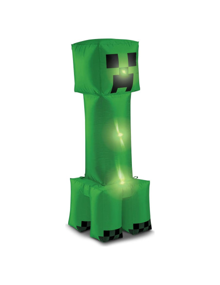 Decoración Inflable Creeper Minecraft 4 Pies con LED Decoración Inflable Creeper Minecraft 4 Pies con LED