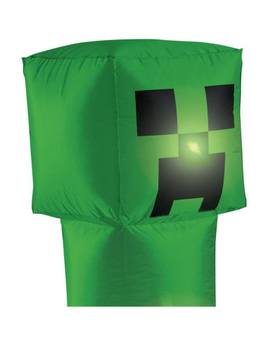 Decoración Inflable Creeper Minecraft 4 Pies con LED