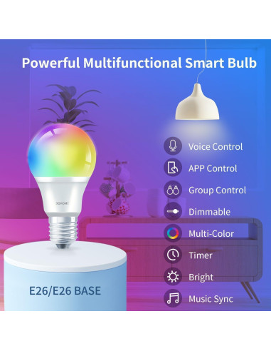 Bombillas LED Inteligentes Cozylife A19 E26 9W 900LM RGBWW 2Pack