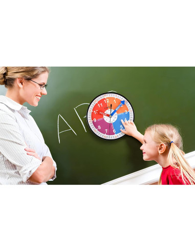 Reloj de Pared Educativo OSTAR 20.32 cm Silencioso