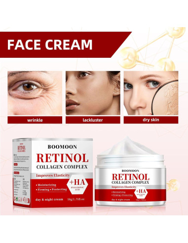 Crema Facial Antienvejecimiento BOOMOON con Retinol 100 g