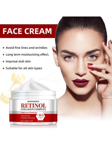 Crema Facial Antienvejecimiento BOOMOON con Retinol 100 g
