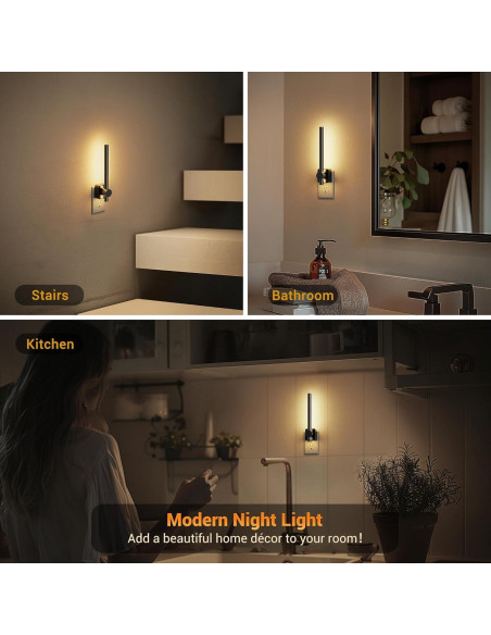 Luz Nocturna Enchufable JandCase 200LM Regulable 3000K Luz Nocturna Enchufable JandCase 200LM Regulable 3000K