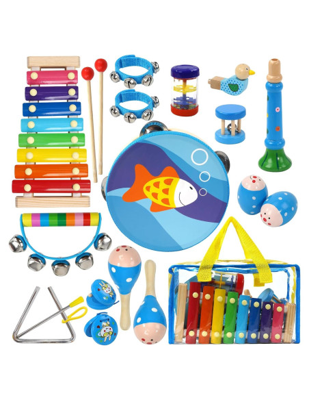 Conjunto de Instrumentos Musicales Raimy Kids - Juguetes de Percusión de Madera para Niños Conjunto de Instrumentos Musicales Raimy Kids - Juguetes de Percusión de Madera para Niños