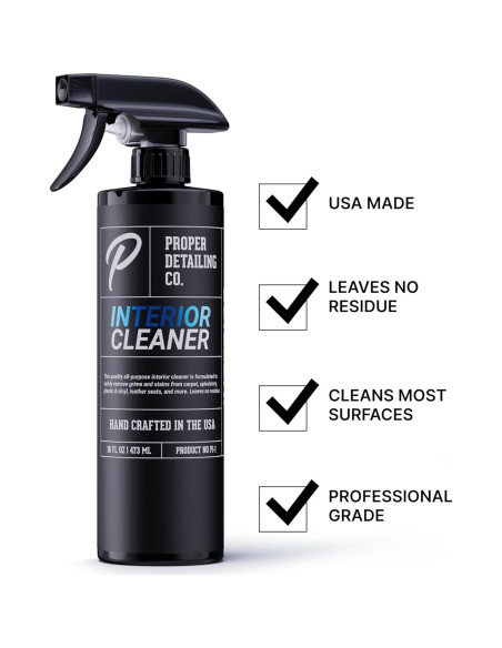 Limpiador Profesional de Interiores PROPER DETAILING 473 ml Limpiador Profesional de Interiores PROPER DETAILING 473 ml