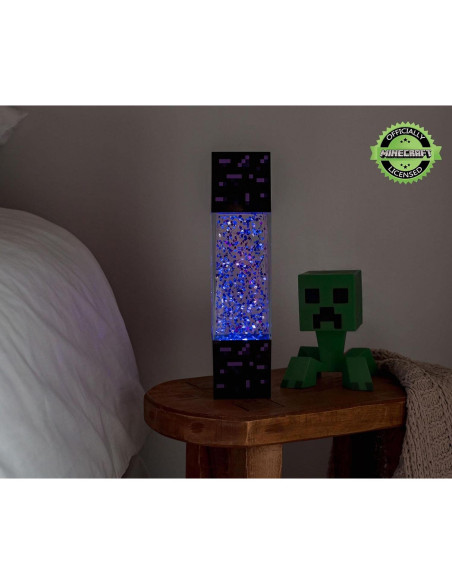 Lámpara de Mesa LED Portal Nether Minecraft 30.48 cm Lámpara de Mesa LED Portal Nether Minecraft 30.48 cm