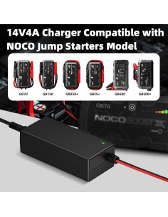Cargador 14V 56W SYFLYH para NOCO GB70 GB150 GB250+ 2